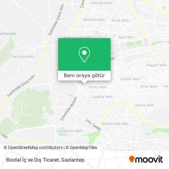 Biodal İç ve Dış Ticaret harita