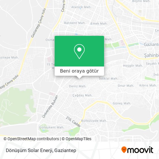 Dönüşüm Solar Enerji harita