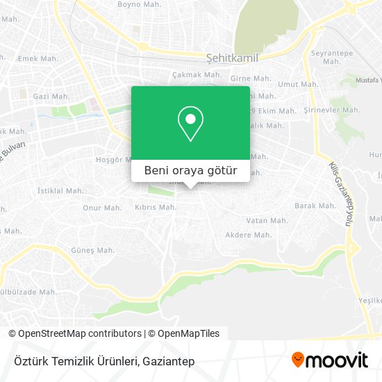 Öztürk Temizlik Ürünleri harita