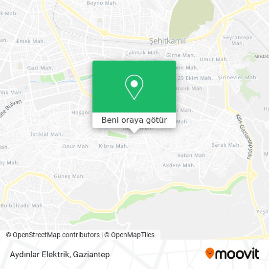 Aydınlar Elektrik harita