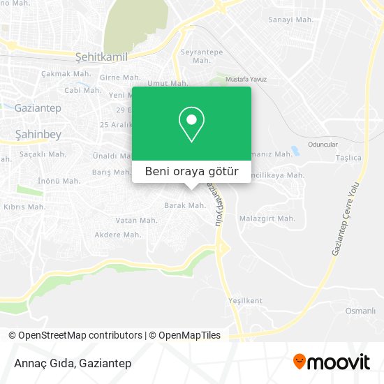 Annaç Gıda harita
