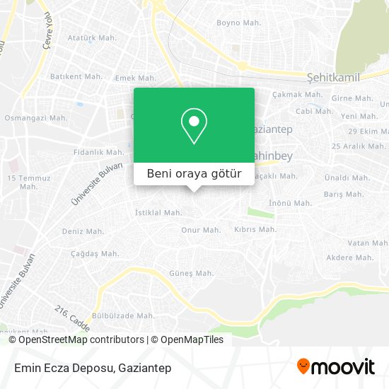 Emin Ecza Deposu harita