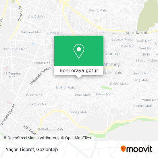 Yaşar Ticaret harita