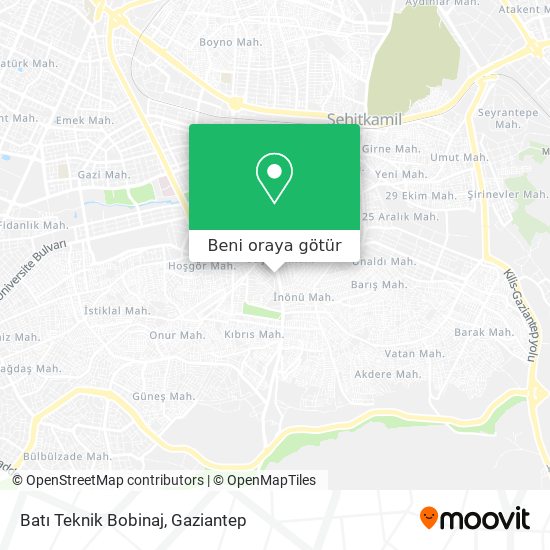 Batı Teknik Bobinaj harita