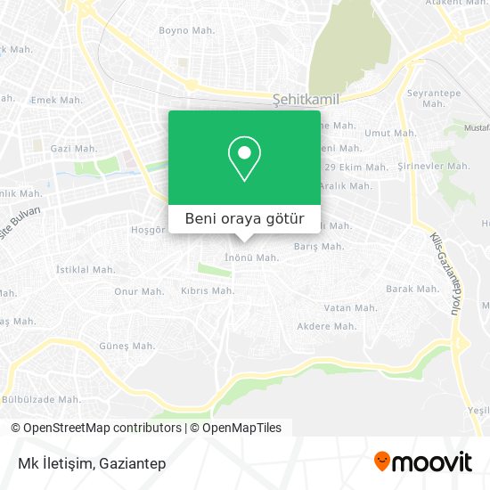 Mk İletişim harita