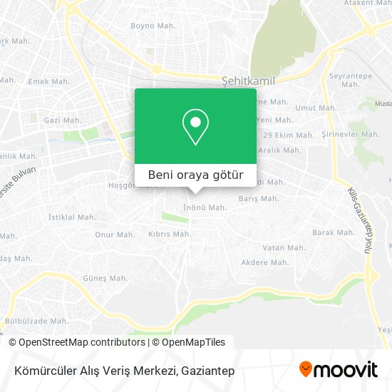 Kömürcüler Alış Veriş Merkezi harita