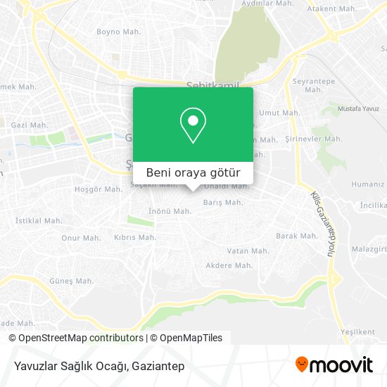 Yavuzlar Sağlık Ocağı harita