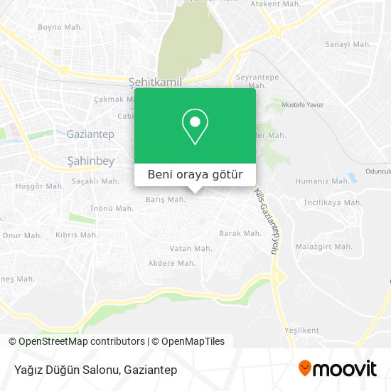 Yağız Düğün Salonu harita