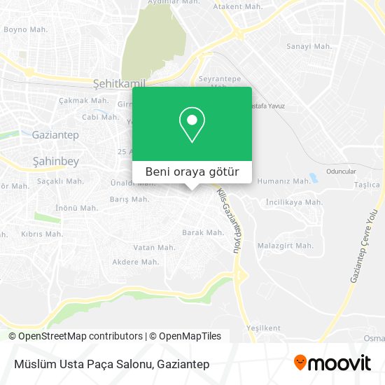 Müslüm Usta Paça Salonu harita