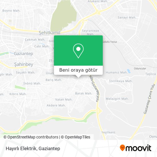 Hayırlı Elektrik harita