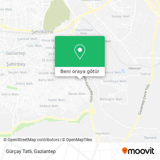 Gürçay Tatlı harita