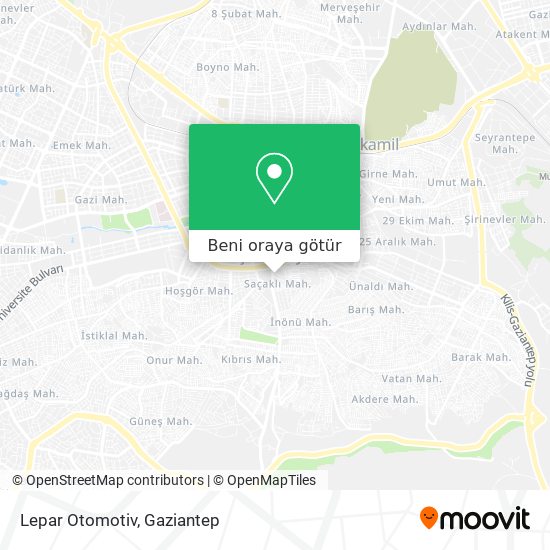 Lepar Otomotiv harita