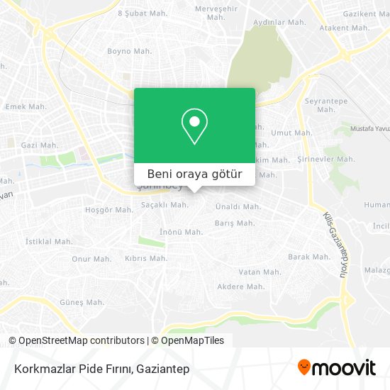 Korkmazlar Pide Fırını harita