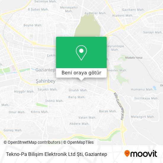 Tekno-Pa Bilişim Elektronik Ltd Şti harita