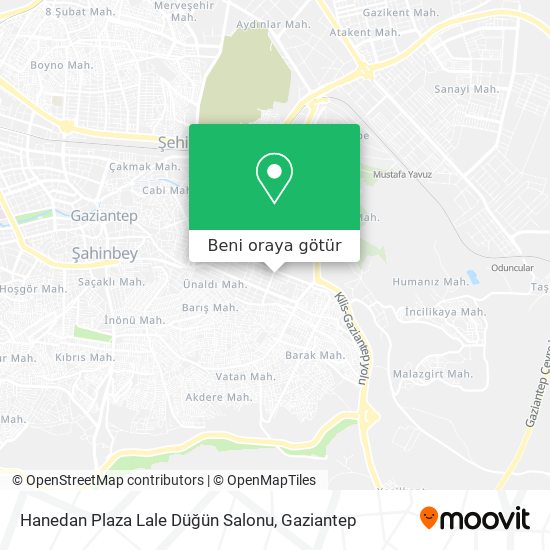 Hanedan Plaza Lale Düğün Salonu harita