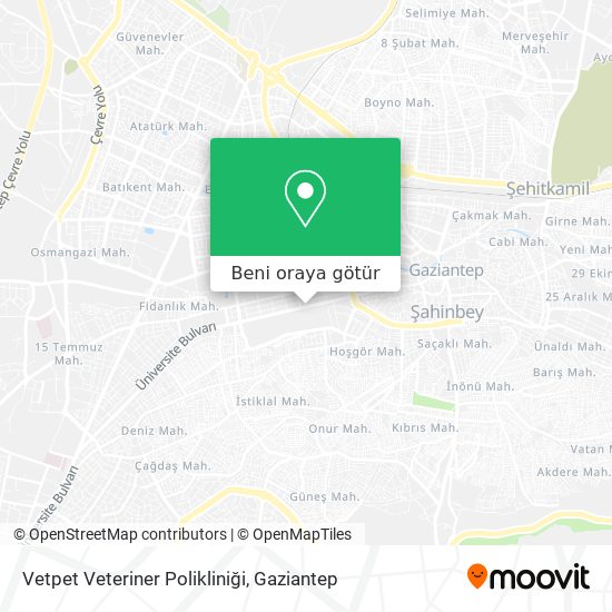 Vetpet Veteriner Polikliniği harita