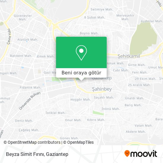 Beyza Simit Fırını harita