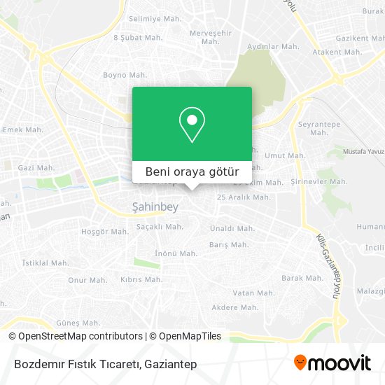 Bozdemır Fıstık Tıcaretı harita