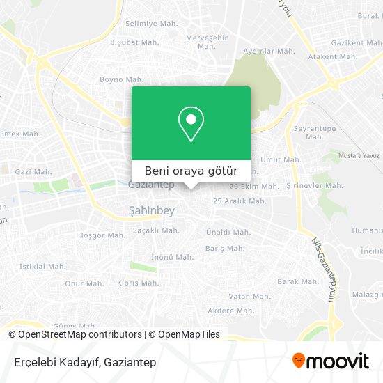 Erçelebi Kadayıf harita