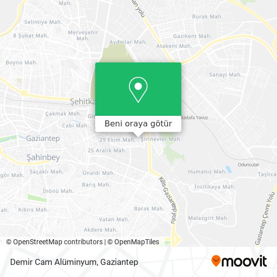Demir Cam Alüminyum harita