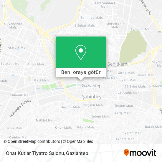 Onat Kutlar Tiyatro Salonu harita