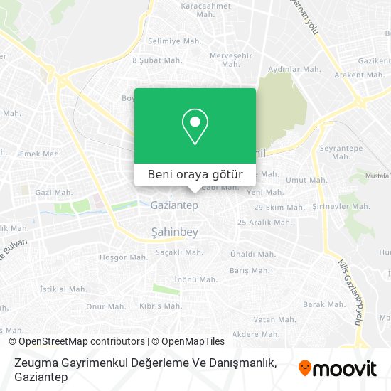 Zeugma Gayrimenkul Değerleme Ve Danışmanlık harita