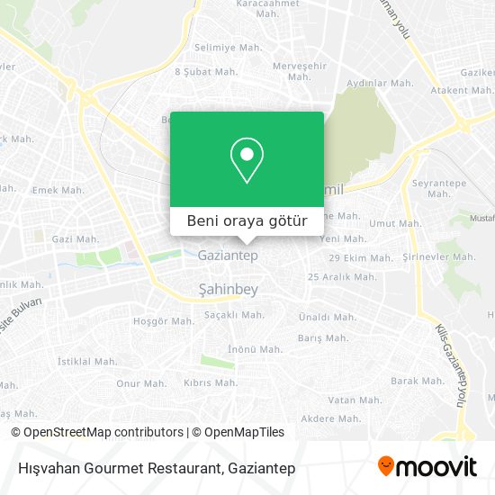 Hışvahan Gourmet Restaurant harita