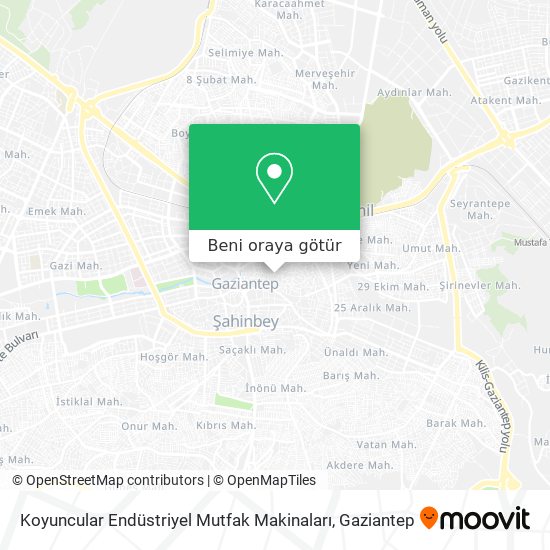 Koyuncular Endüstriyel Mutfak Makinaları harita