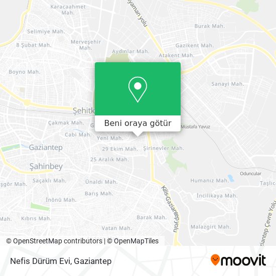 Nefis Dürüm Evi harita