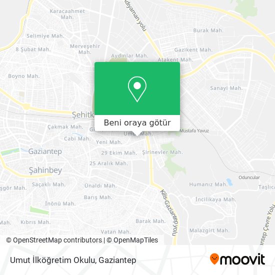 Umut İlköğretim Okulu harita