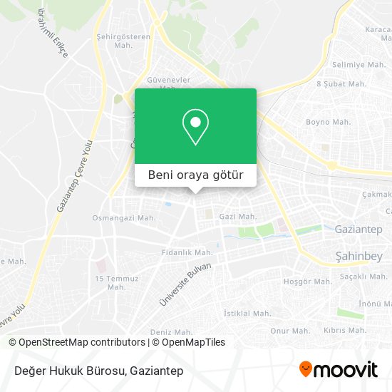 Değer Hukuk Bürosu harita