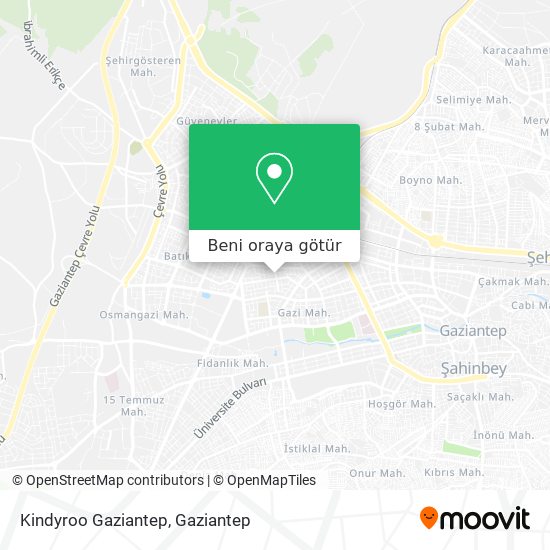 Kindyroo Gaziantep harita