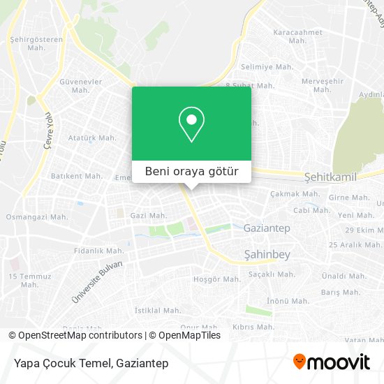 Yapa Çocuk Temel harita