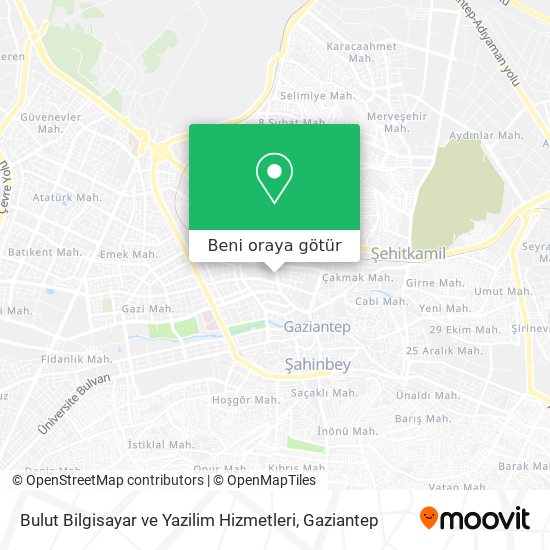 Bulut Bilgisayar ve Yazilim Hizmetleri harita