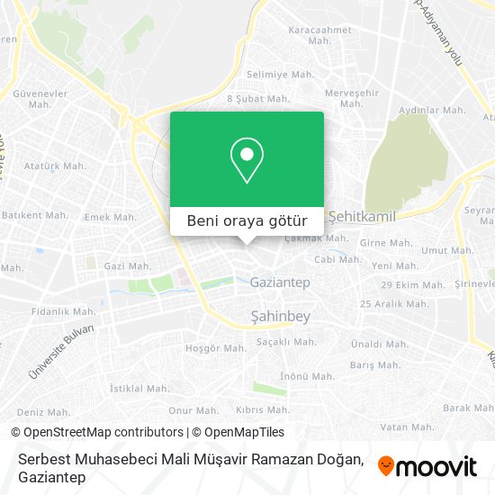 Serbest Muhasebeci Mali Müşavir Ramazan Doğan harita