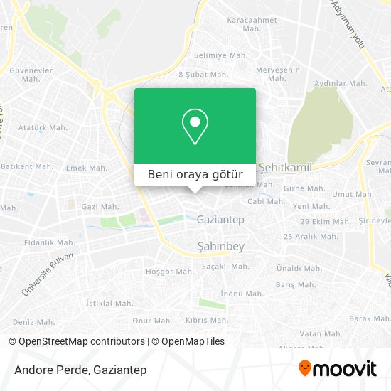 Andore Perde harita