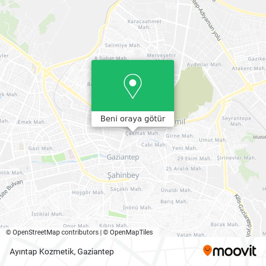 Ayıntap Kozmetik harita