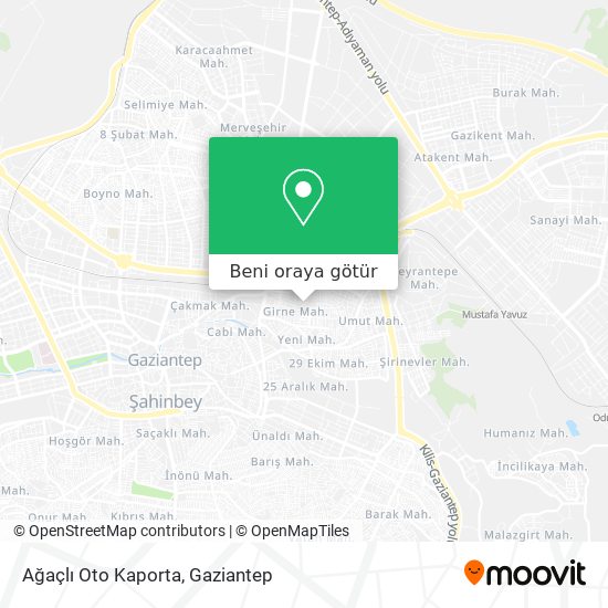 Ağaçlı Oto Kaporta harita