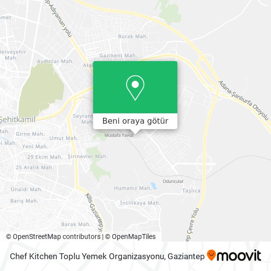 Chef Kitchen Toplu Yemek Organizasyonu harita