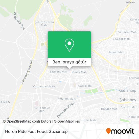 Horon Pide Fast Food harita
