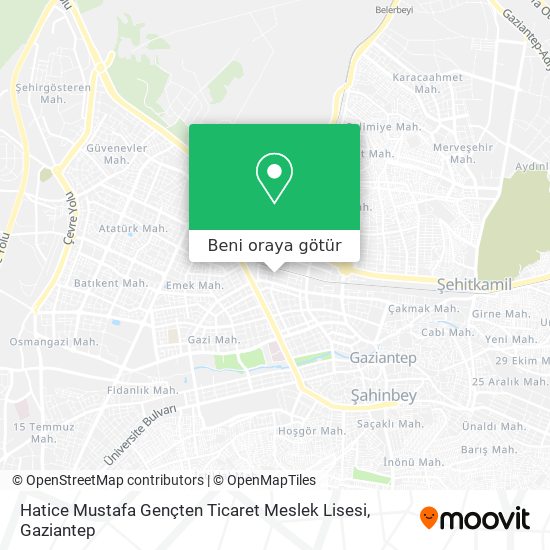 Hatice Mustafa Gençten Ticaret Meslek Lisesi harita