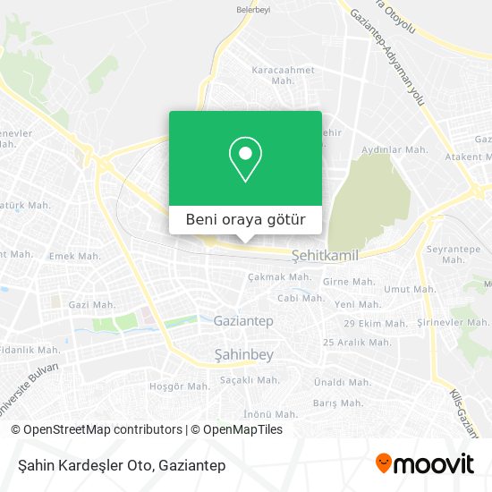 Şahin Kardeşler Oto harita