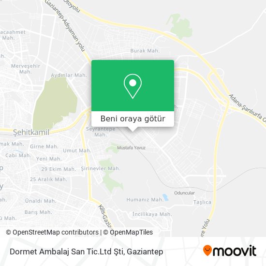 Dormet Ambalaj San Tic.Ltd Şti harita