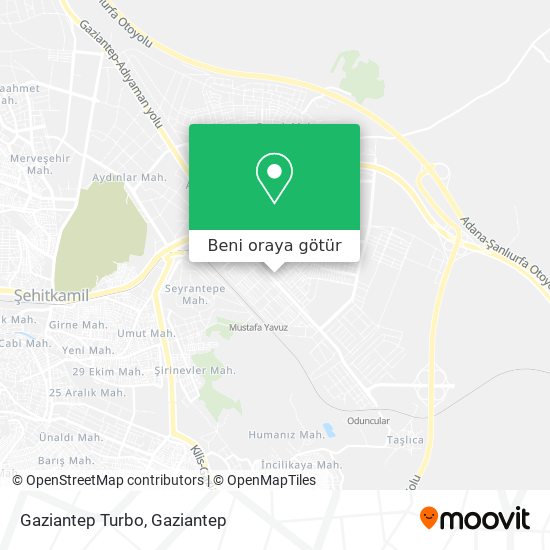 Gaziantep Turbo harita