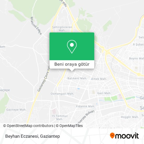 Beyhan Eczanesi harita