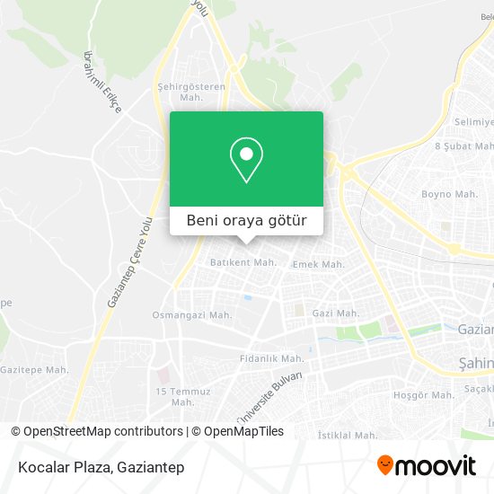Kocalar Plaza harita