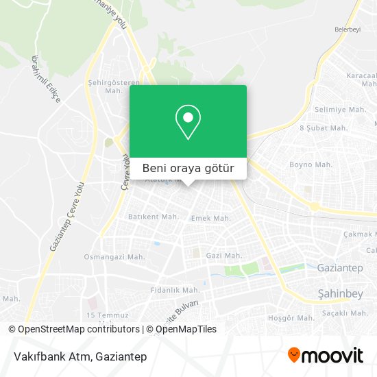 Vakıfbank Atm harita