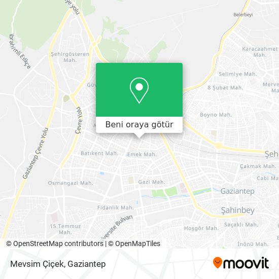 Mevsim Çiçek harita
