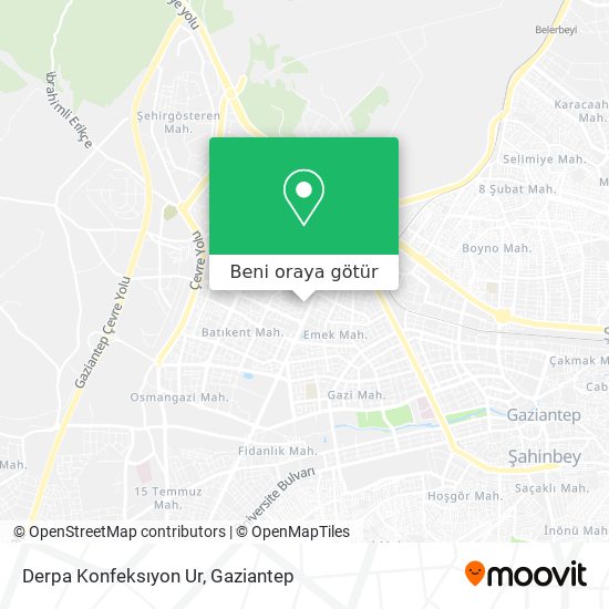 Derpa Konfeksıyon Ur harita