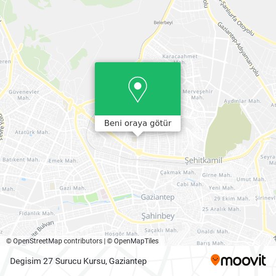 Degisim 27 Surucu Kursu harita